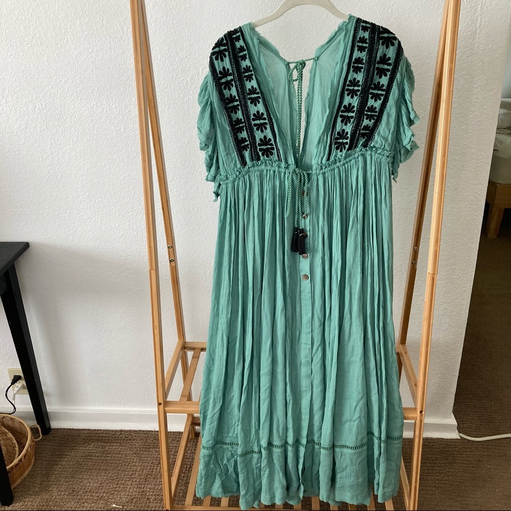 Beautiful Embroidered Free People Maxi Dress